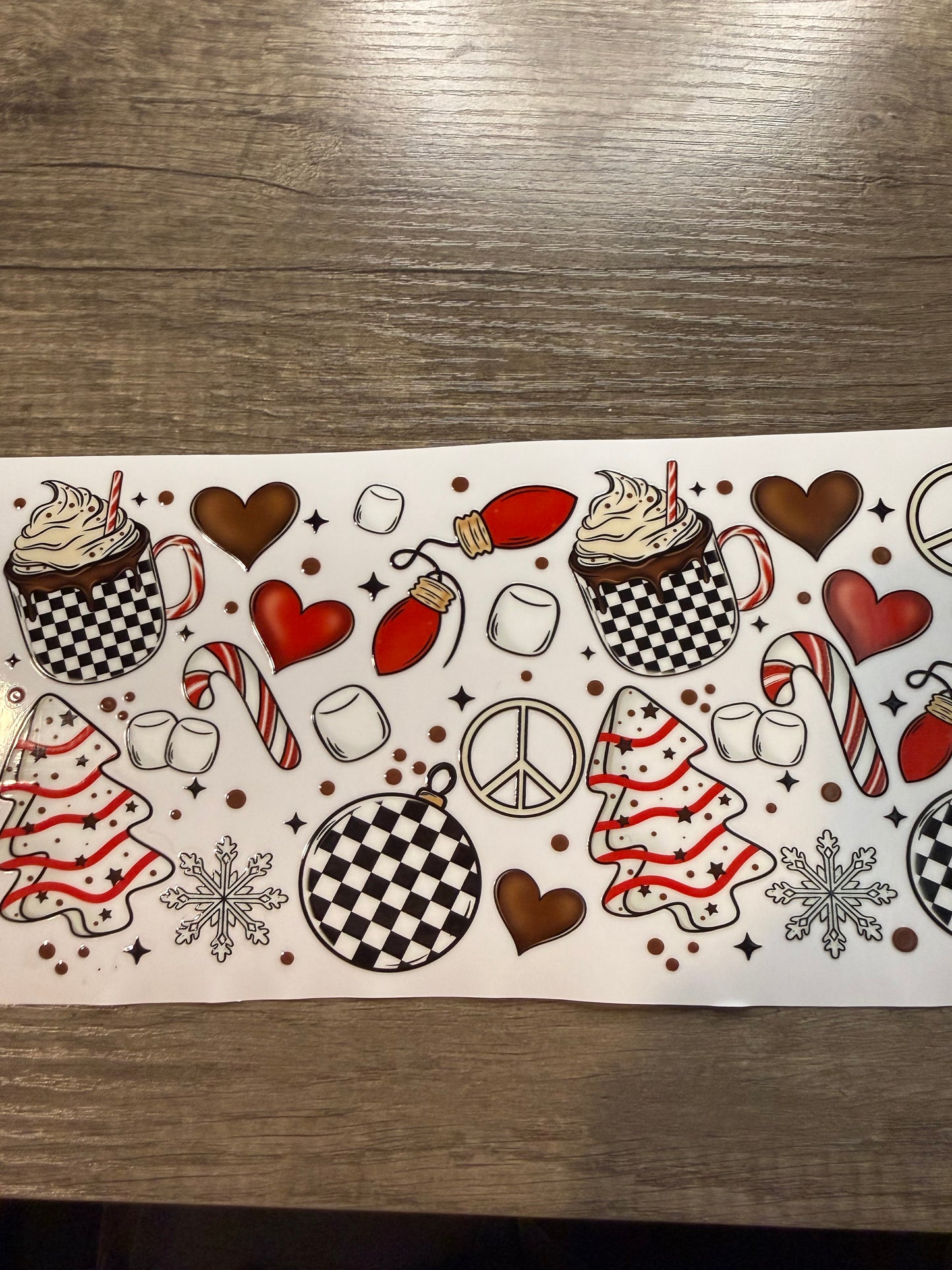 40 oz Christmas decal