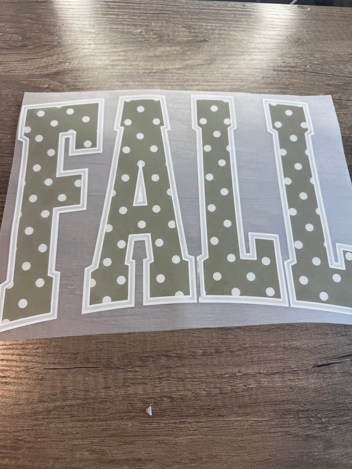 polka dot fall transfer