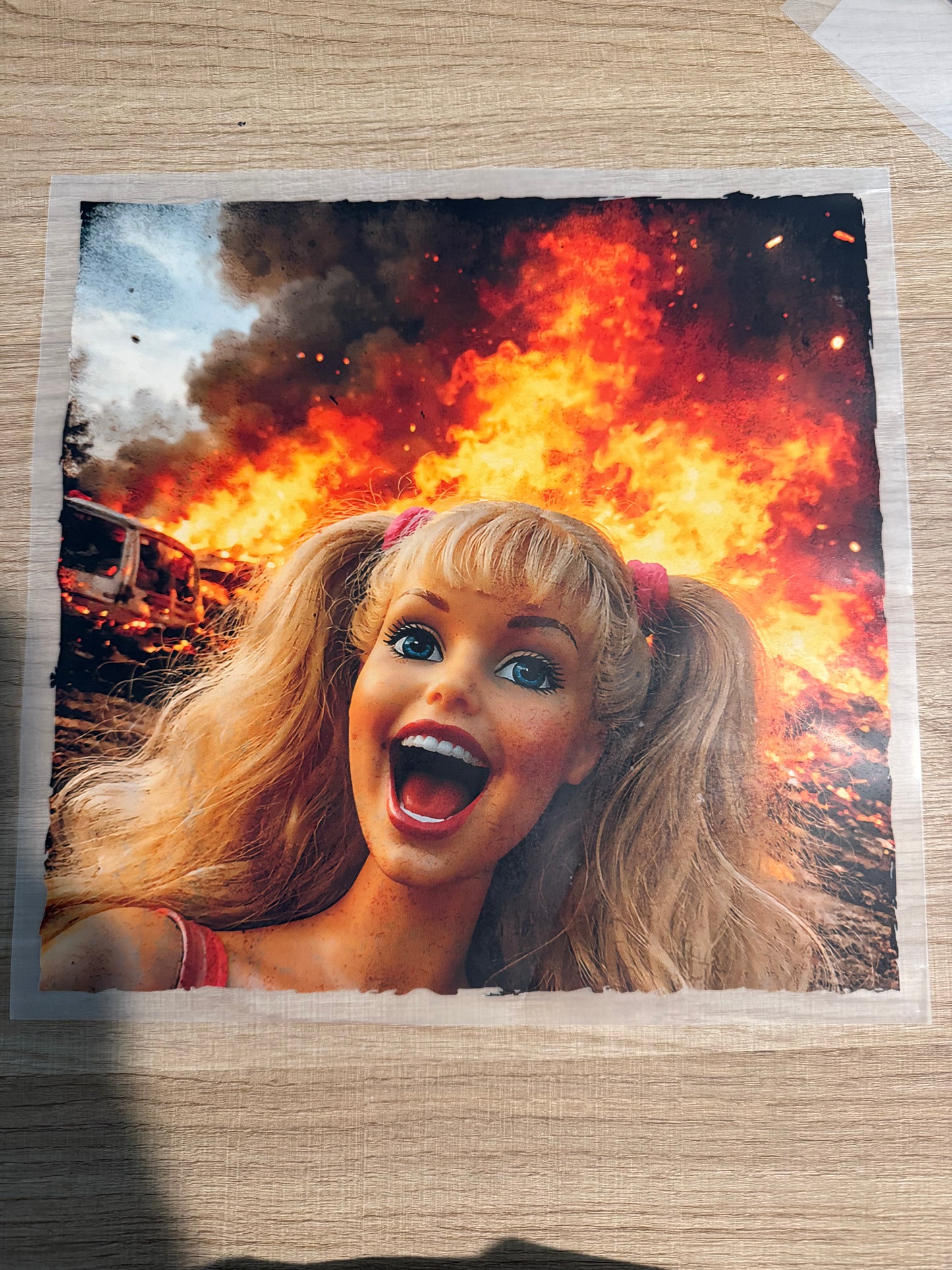 burning doll transfer