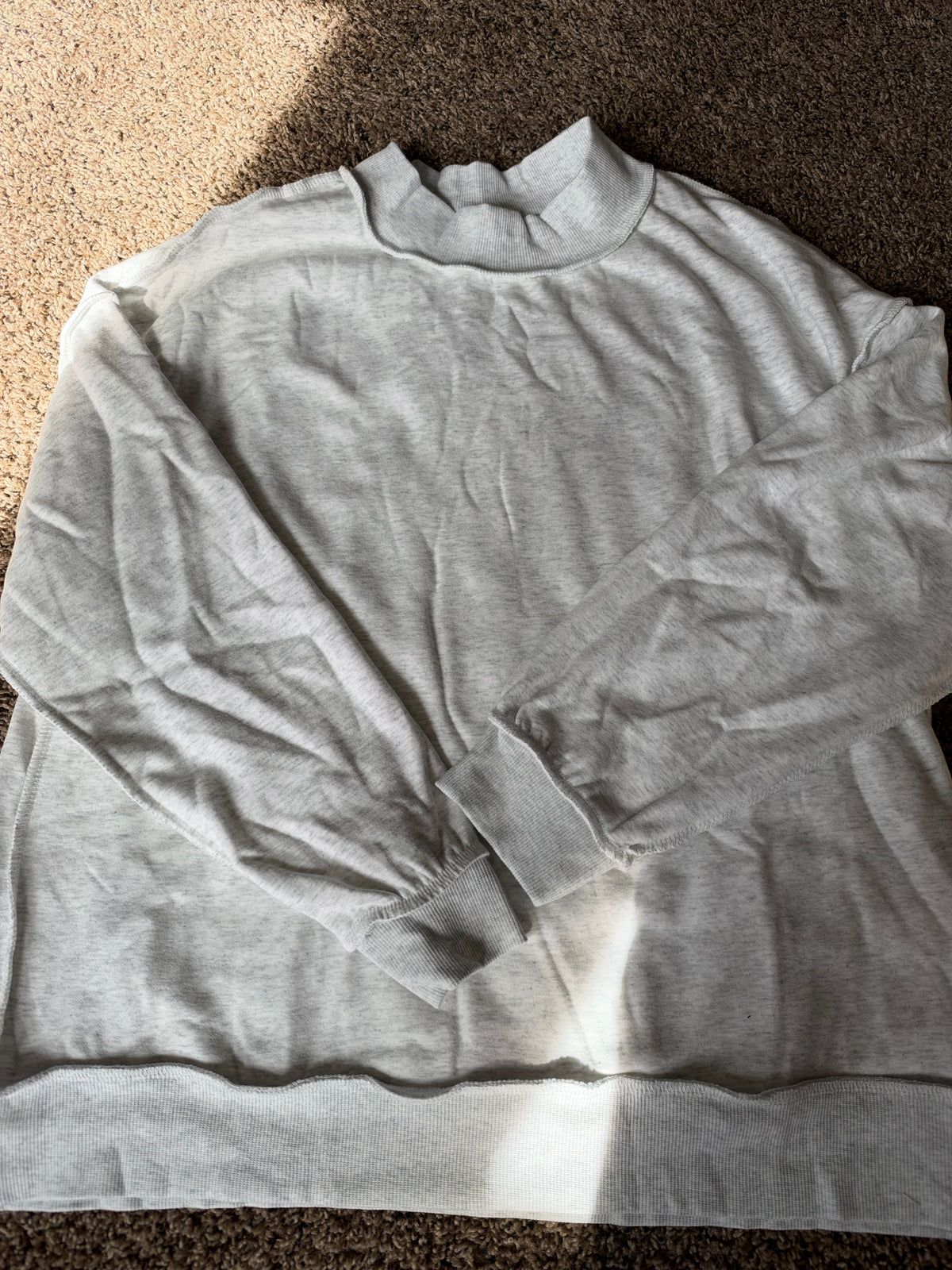 Ash Grey mock neck