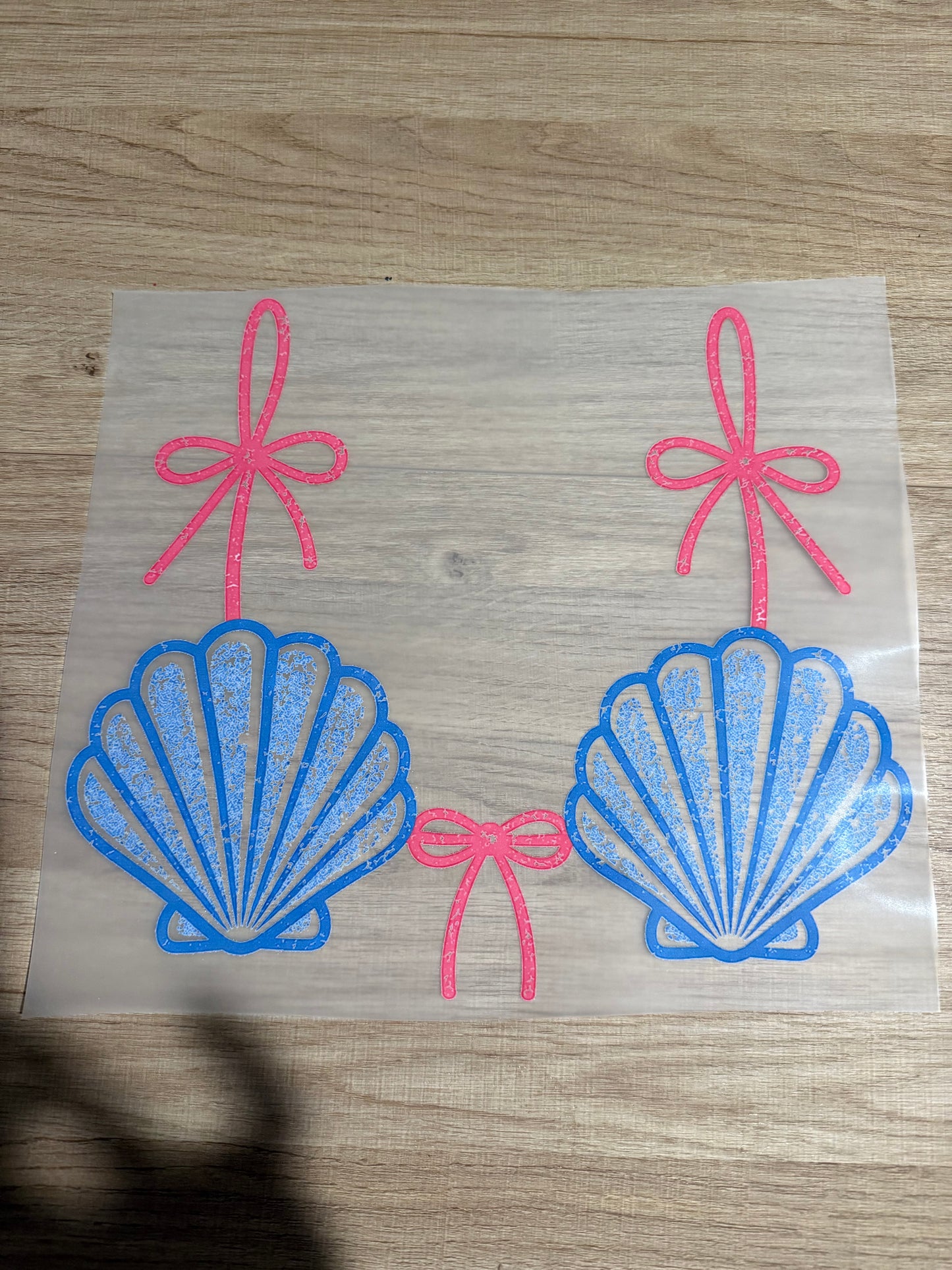 sea shell bikini transfer