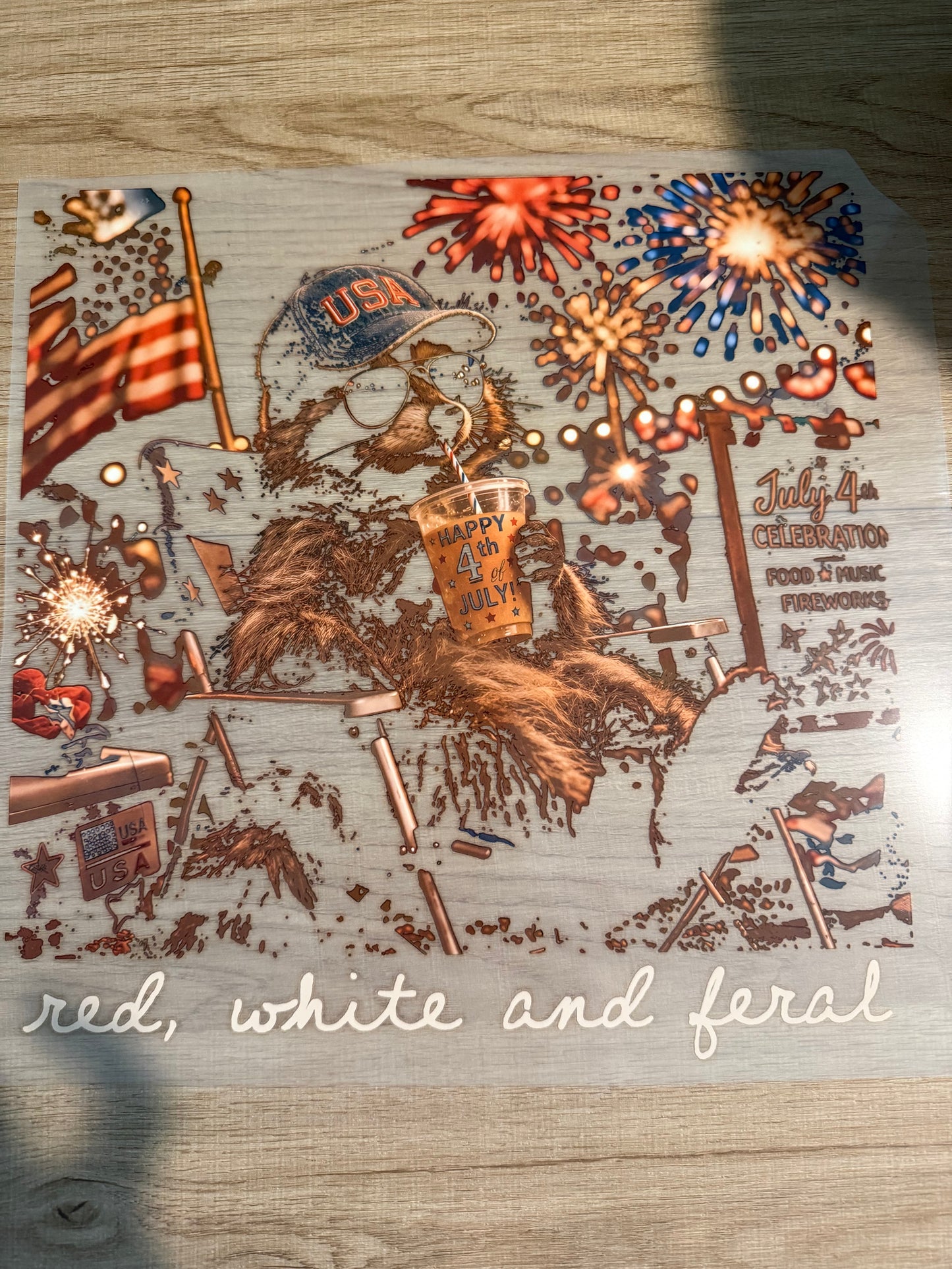 red, white and feral transfer
