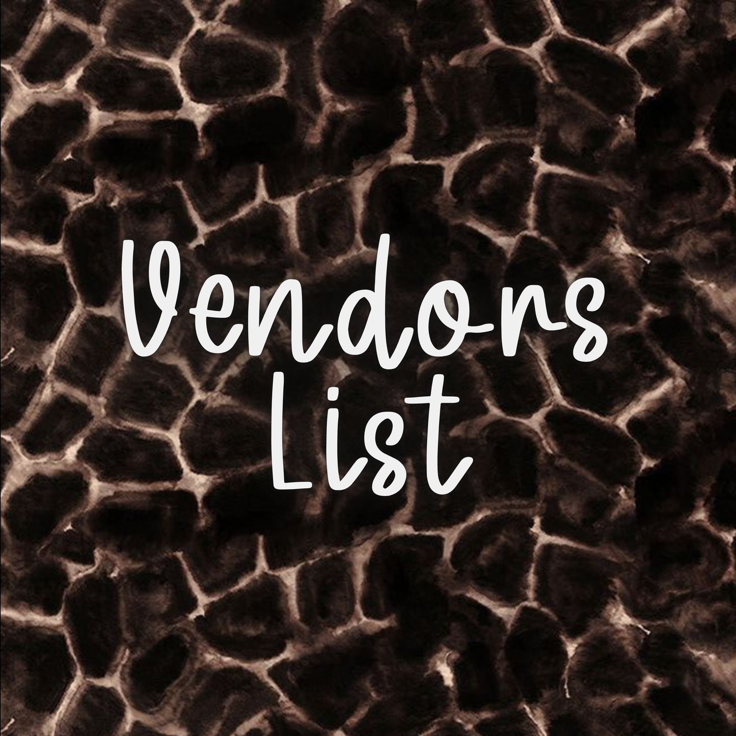 Shirt Vendor’s List