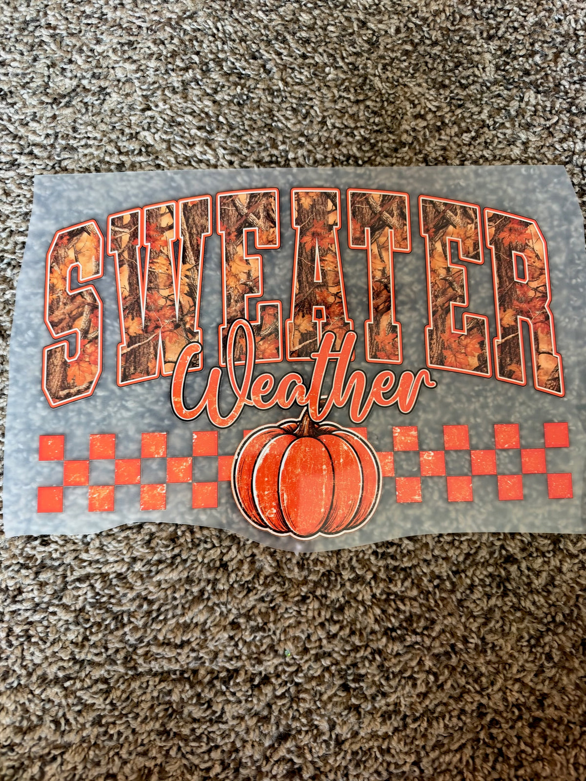 sweater weather transfer