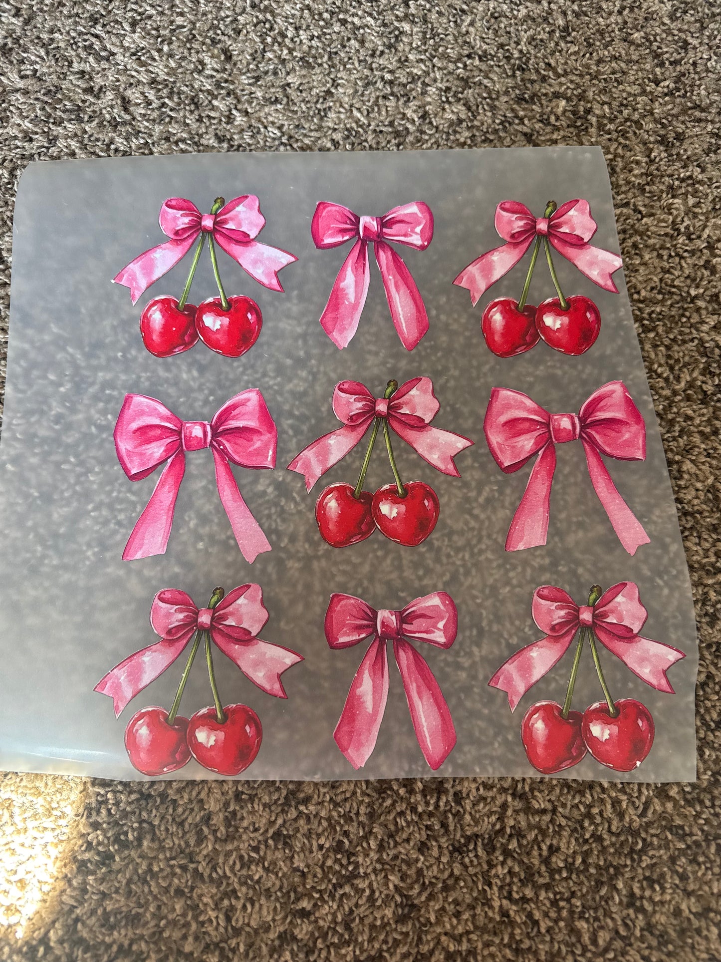 cherry bow transfer