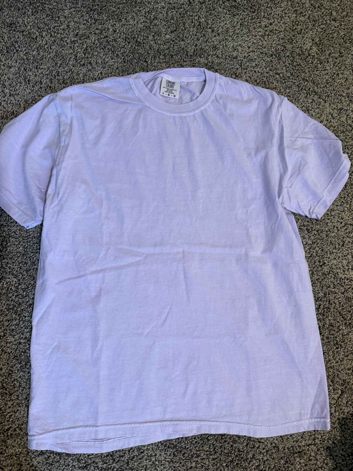 lavender comfort colors t-shirt