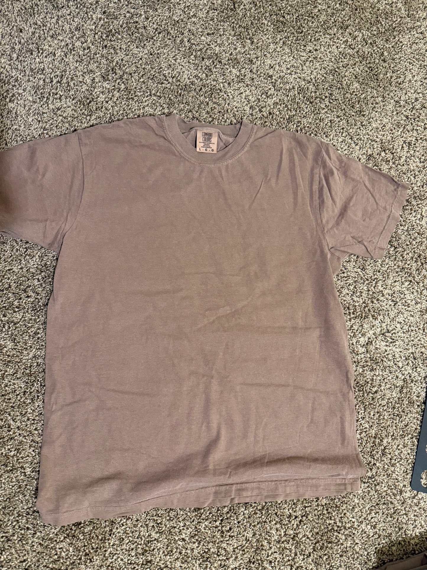 brown comfort colors t-shirt