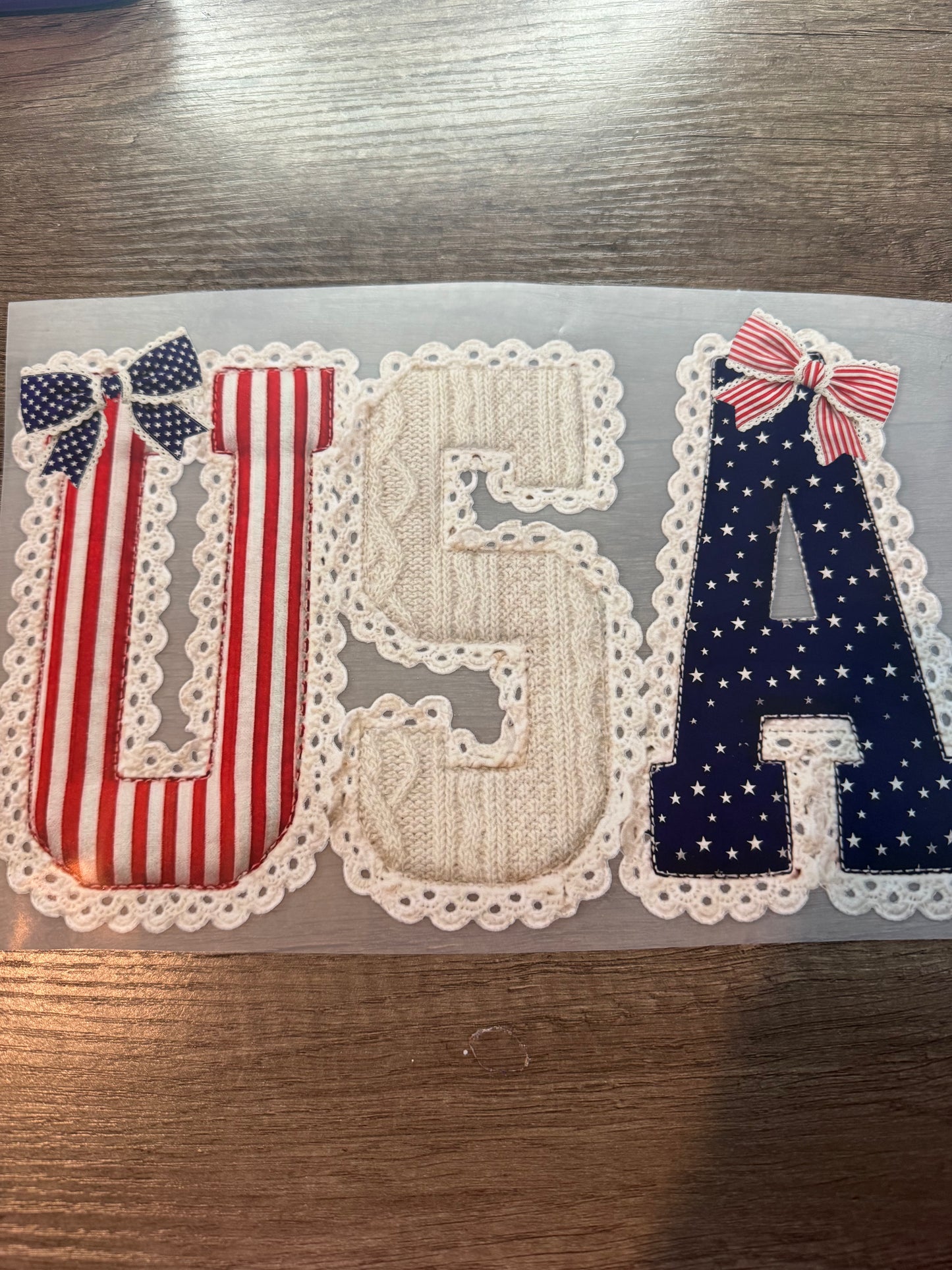 USA with bows transfer
