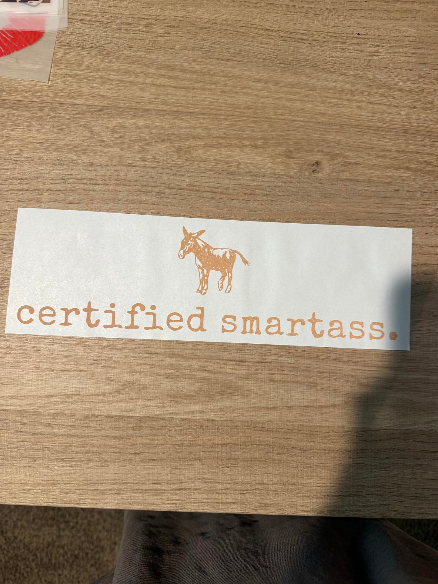 certified smartass transfy
