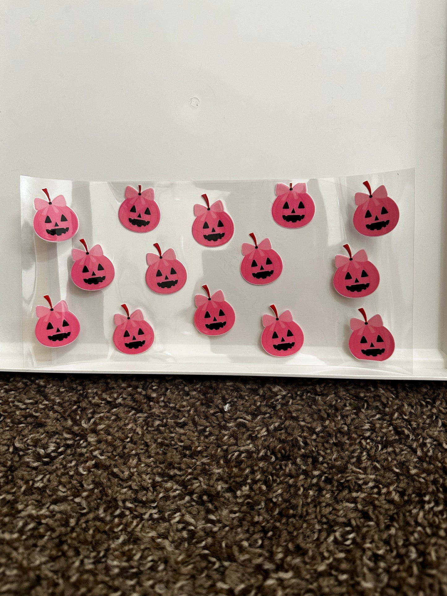 pumkin bow decal