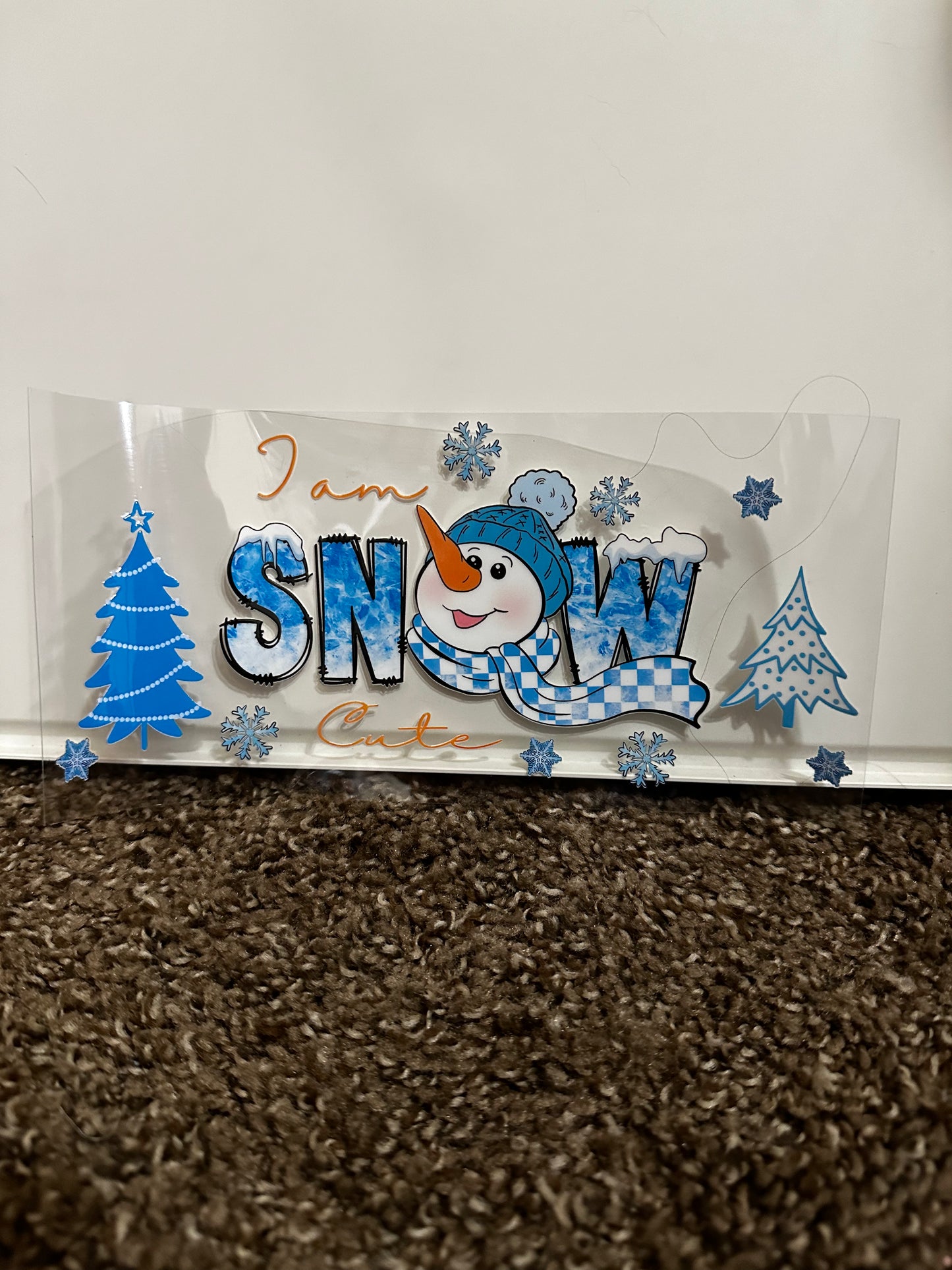 I am snow decal