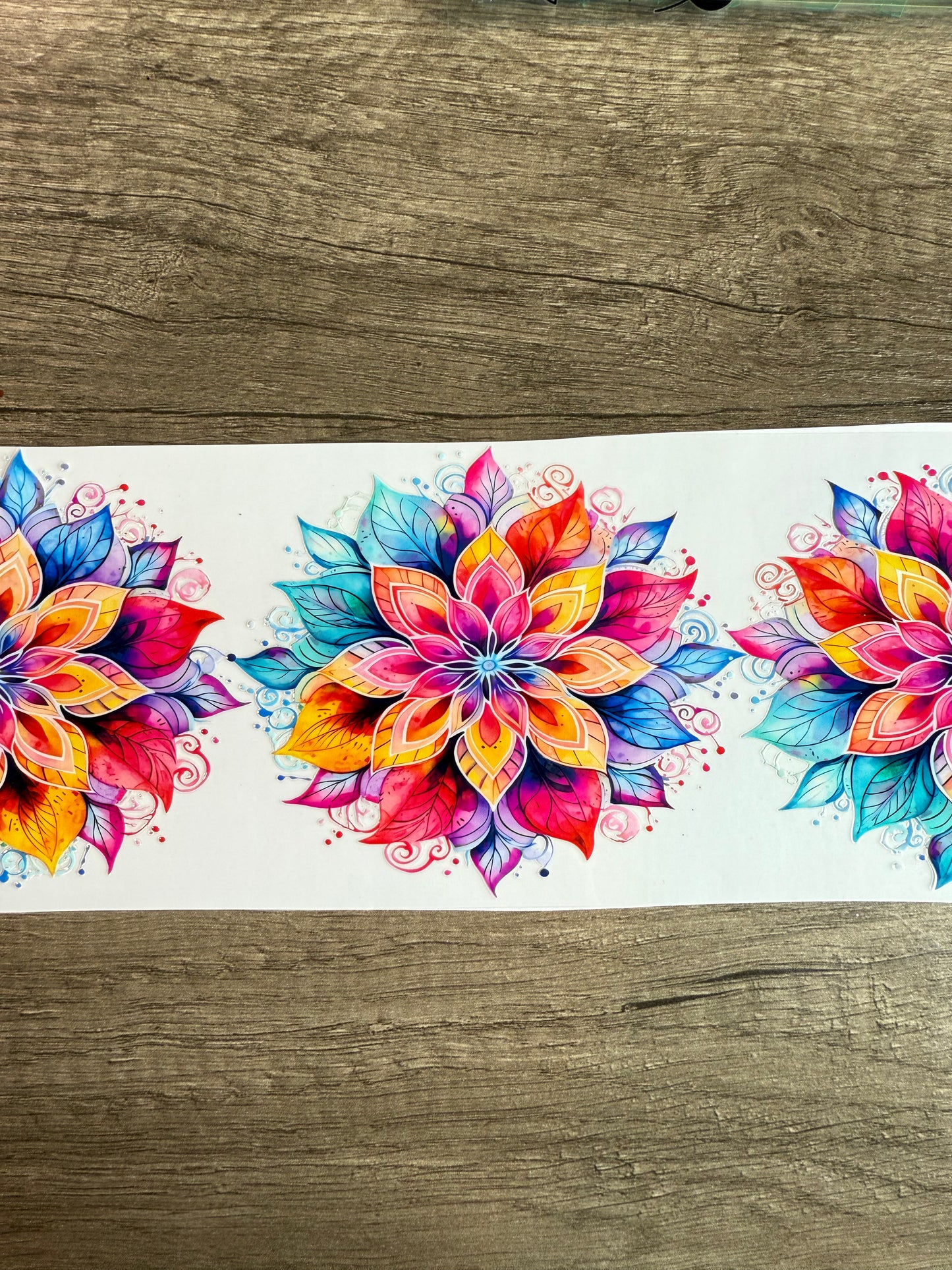Bright flower decal