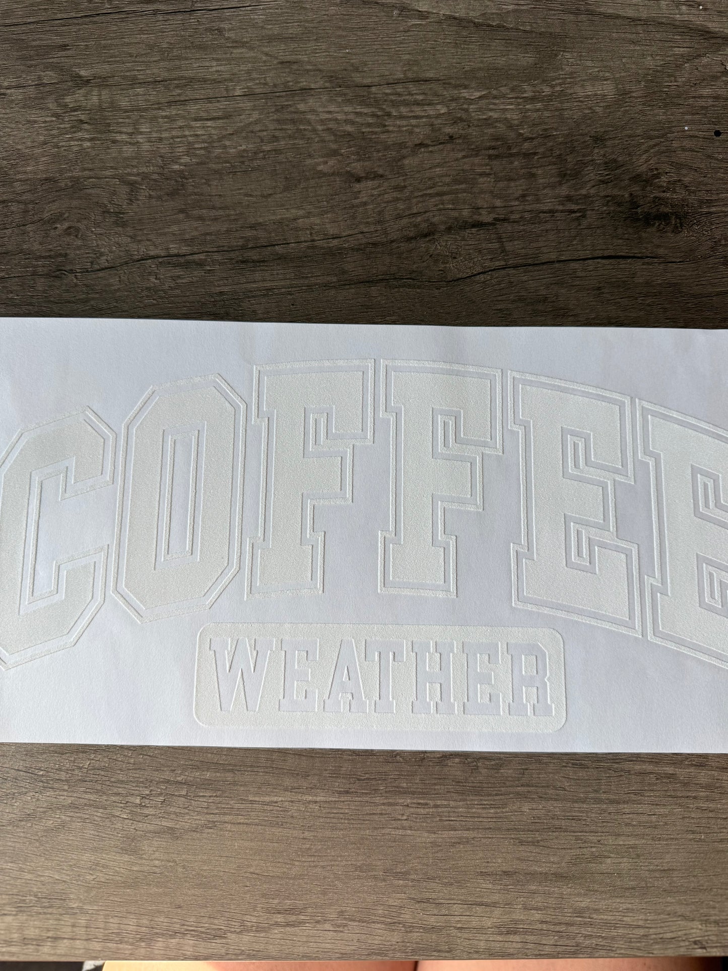 PUFF coffee weather transfer