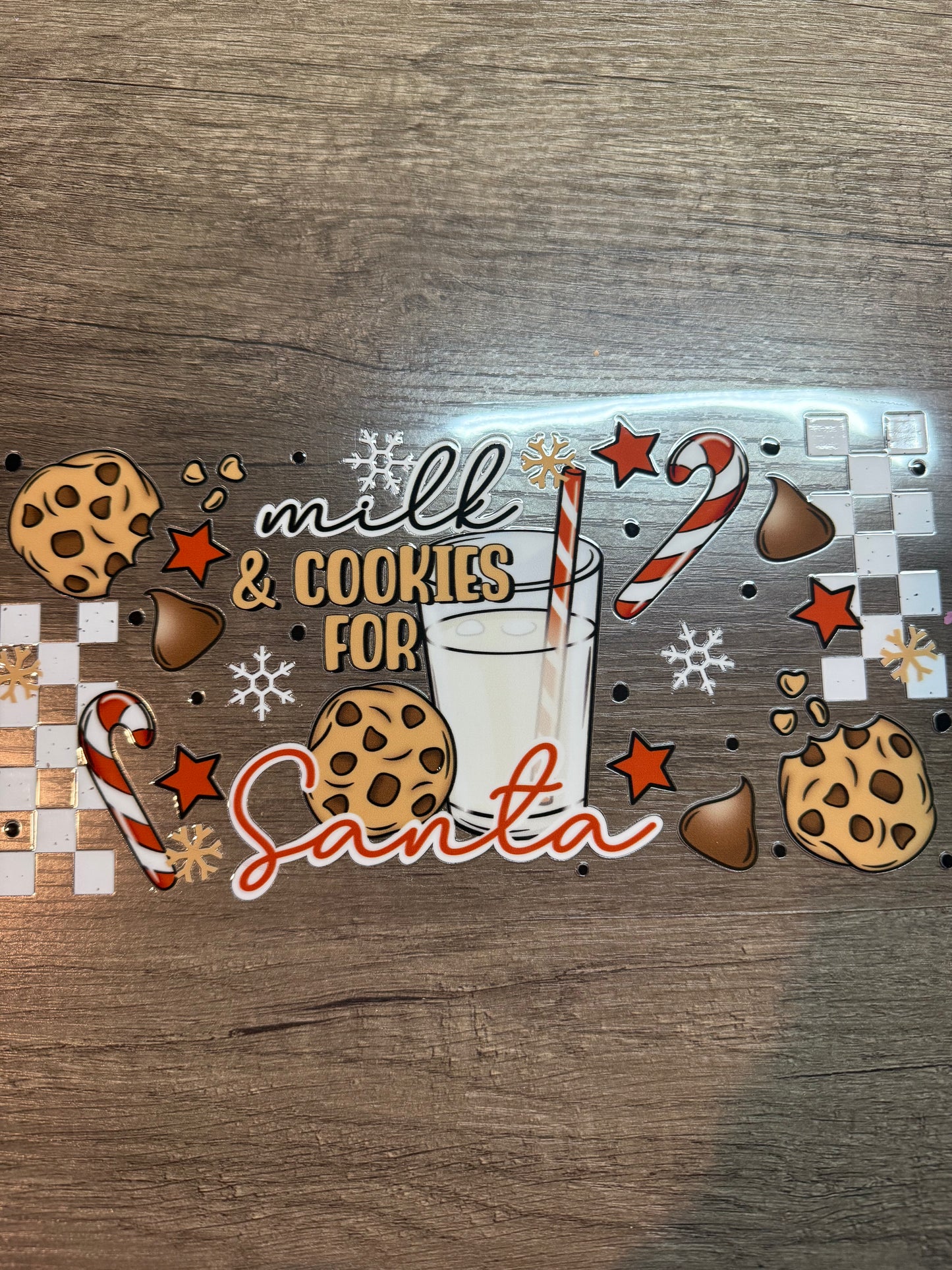 Santas milk decal