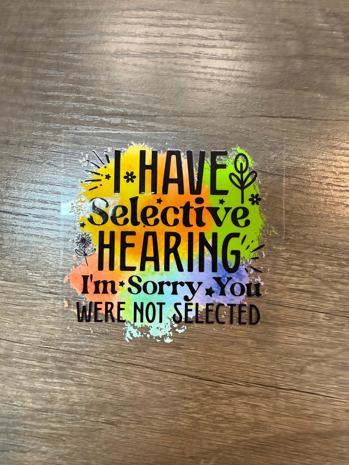 hearing decal