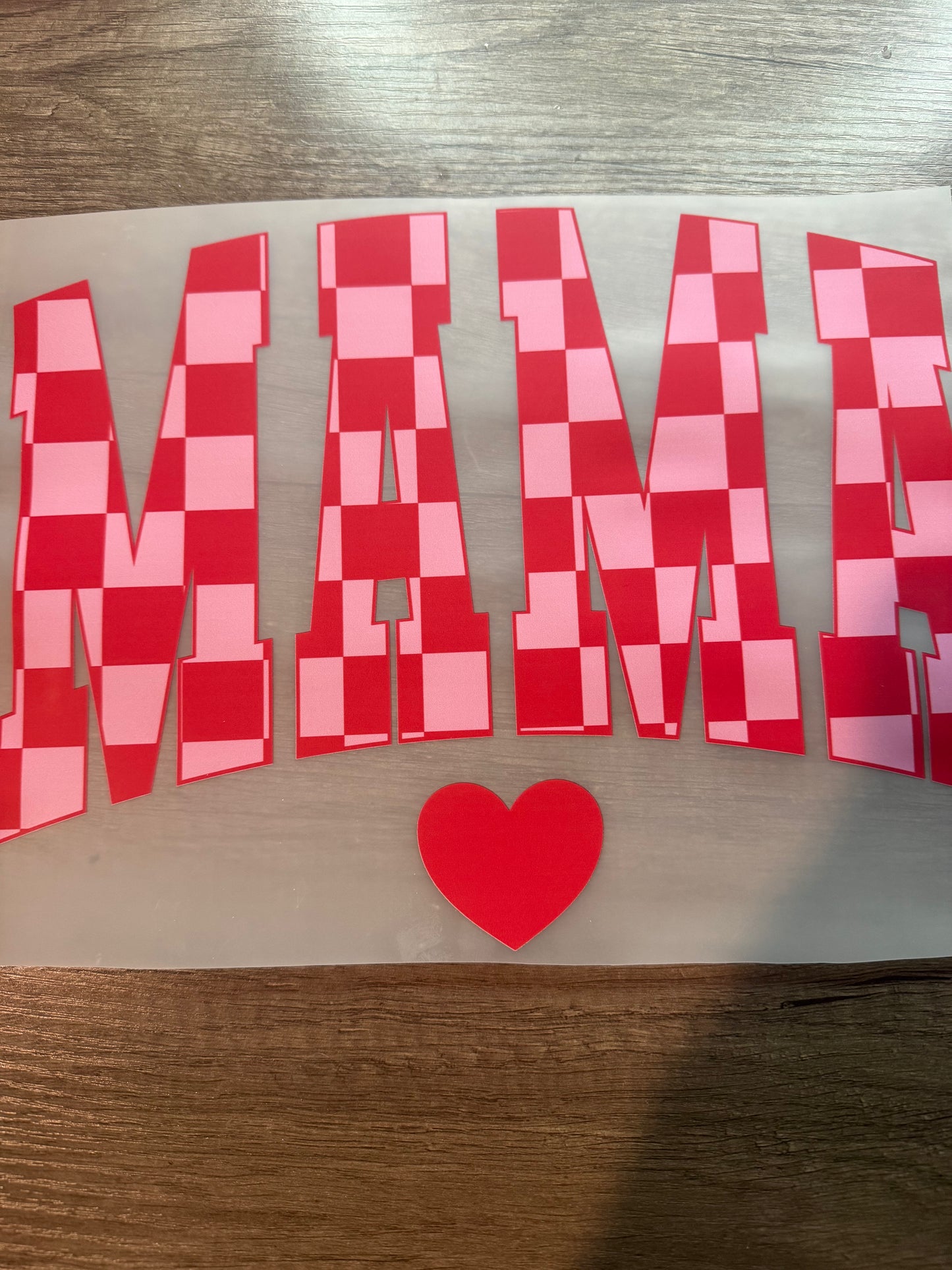 mama checkered transfer