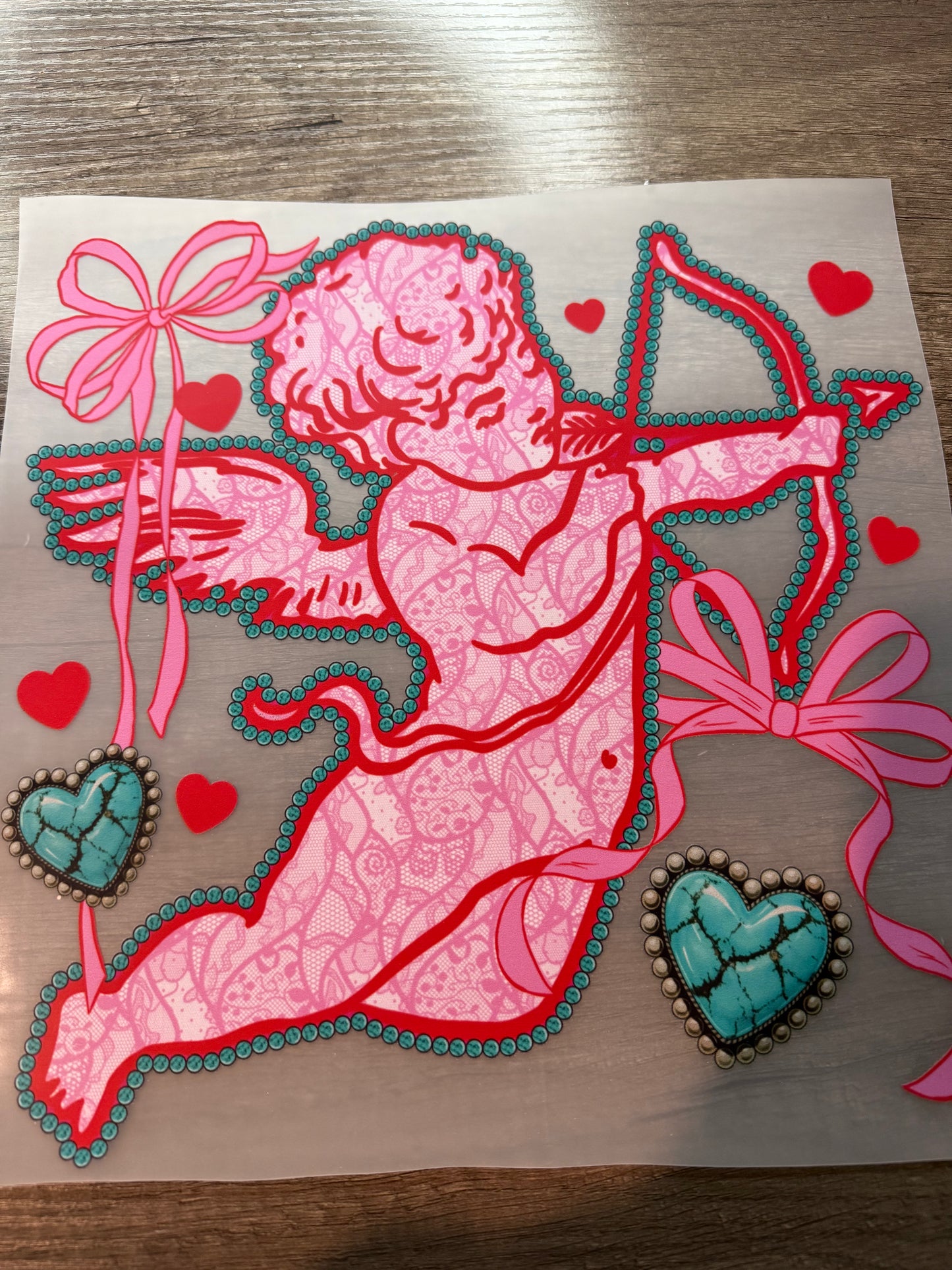 Lace Cupid Transfer