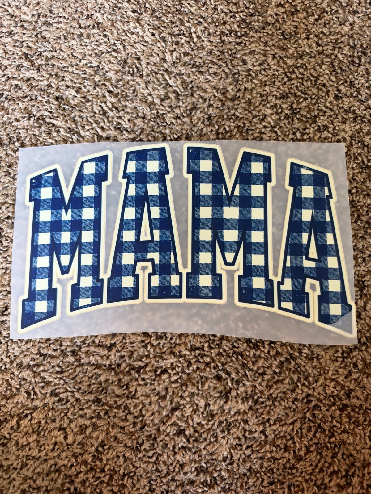 blue checkered mama transfer