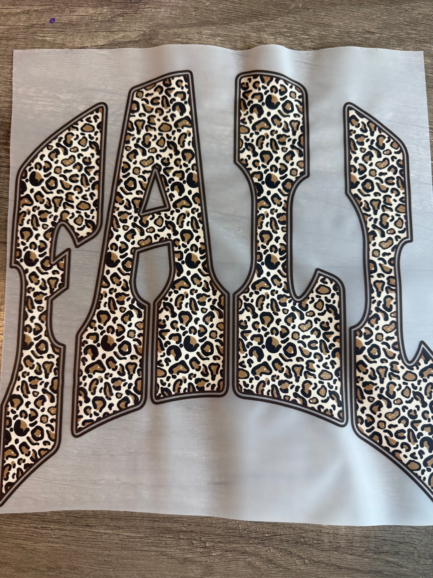 cheetah print fall transfer