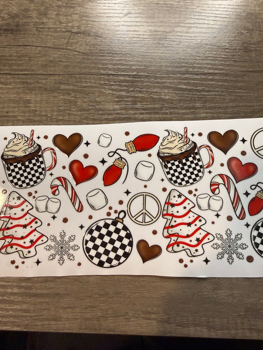 40 oz Christmas decal