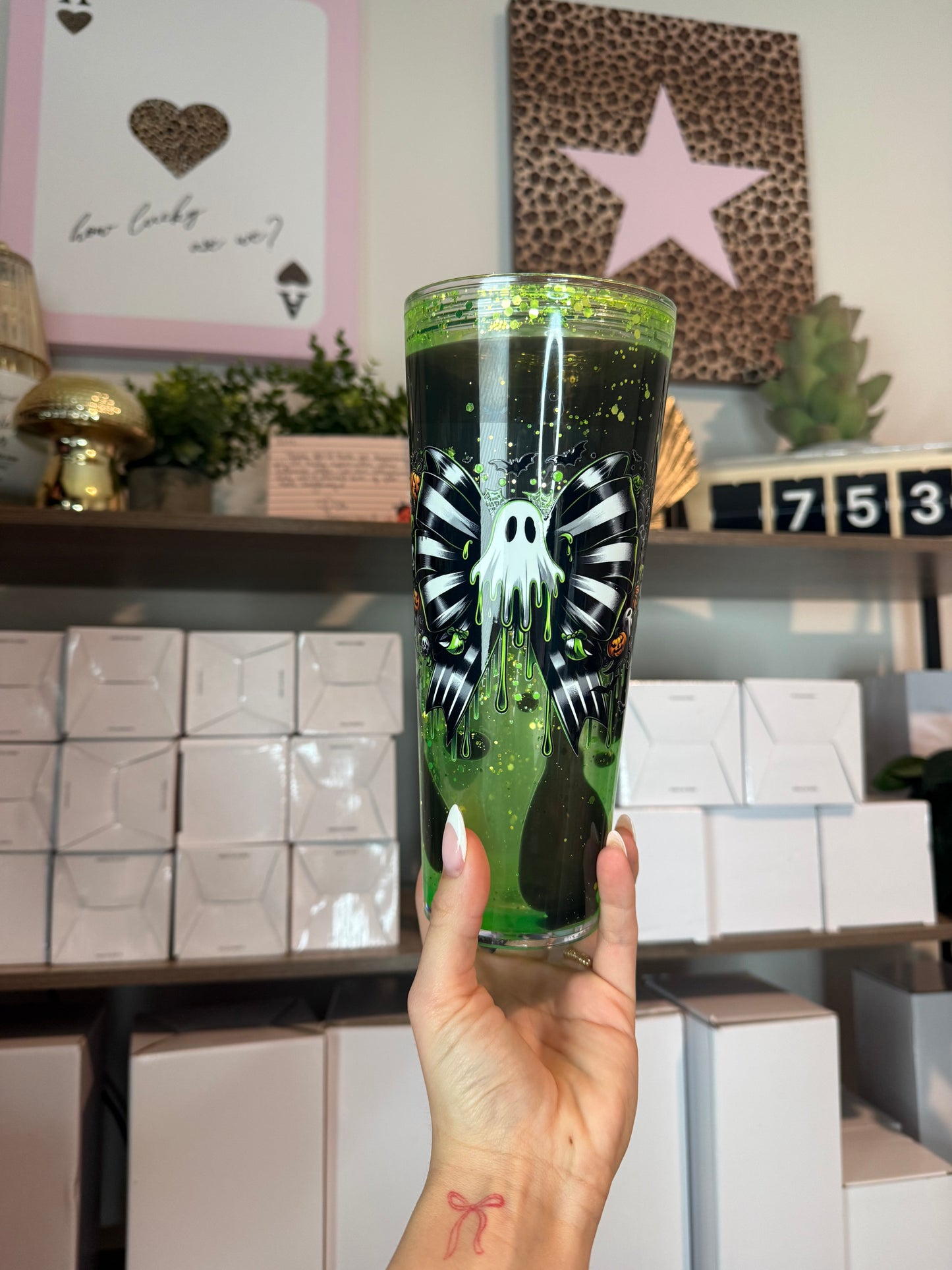 Spooky pre made cup