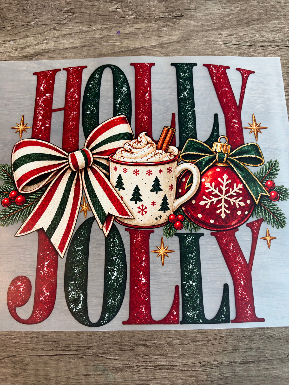 holly jolly transfer