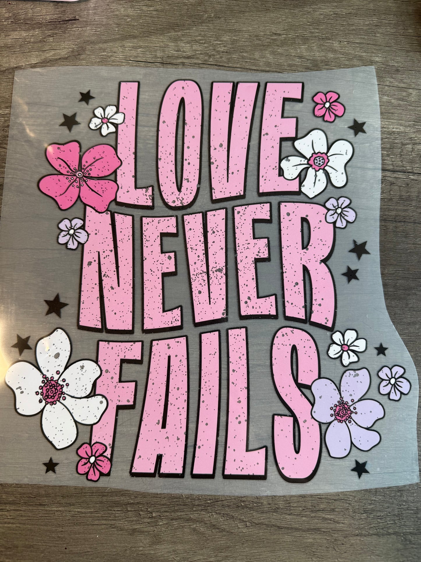 love never fails transfer
