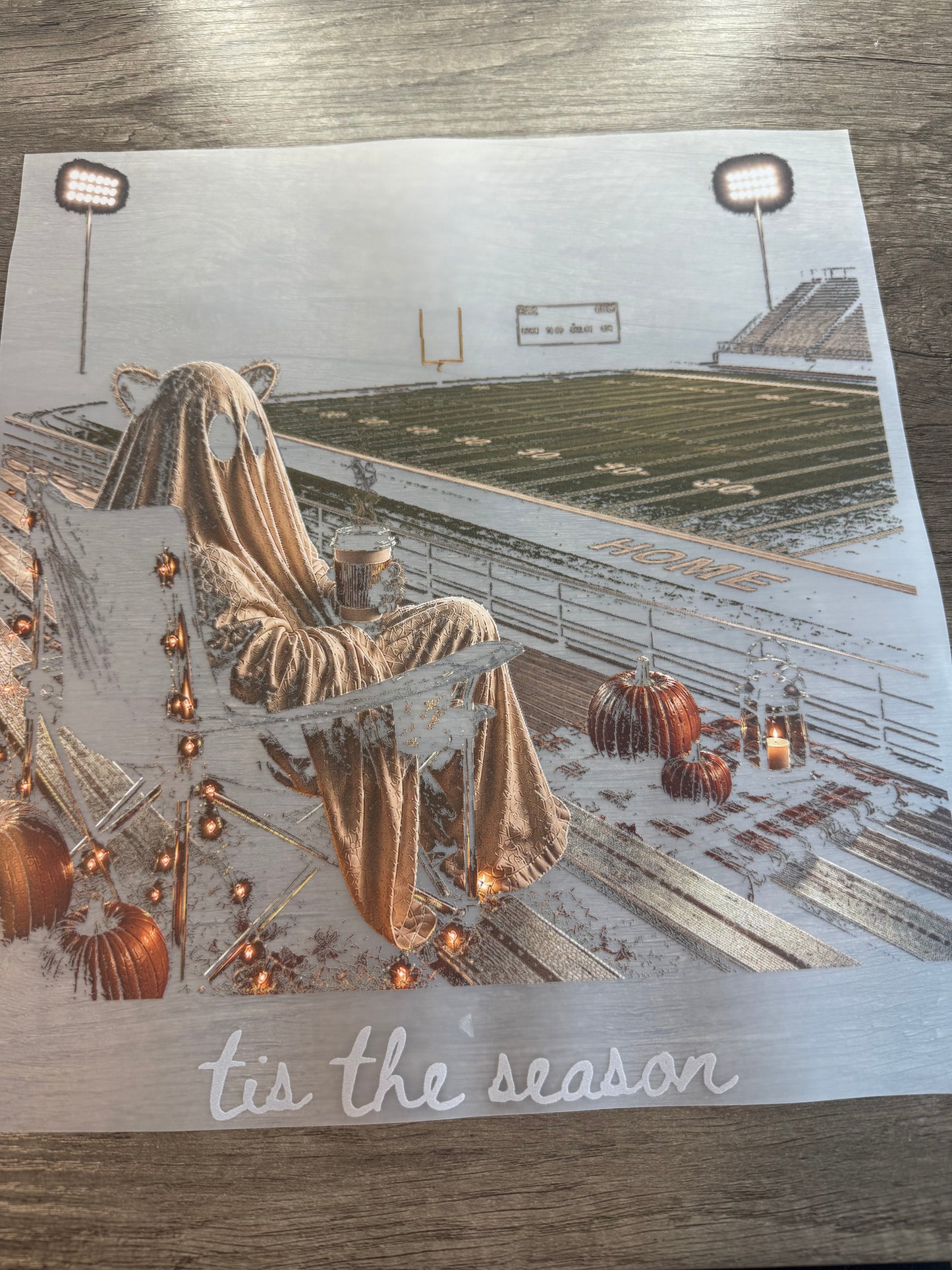 distressed tis the season transfer