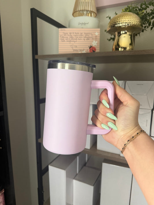 purple 20oz stainless steel cup