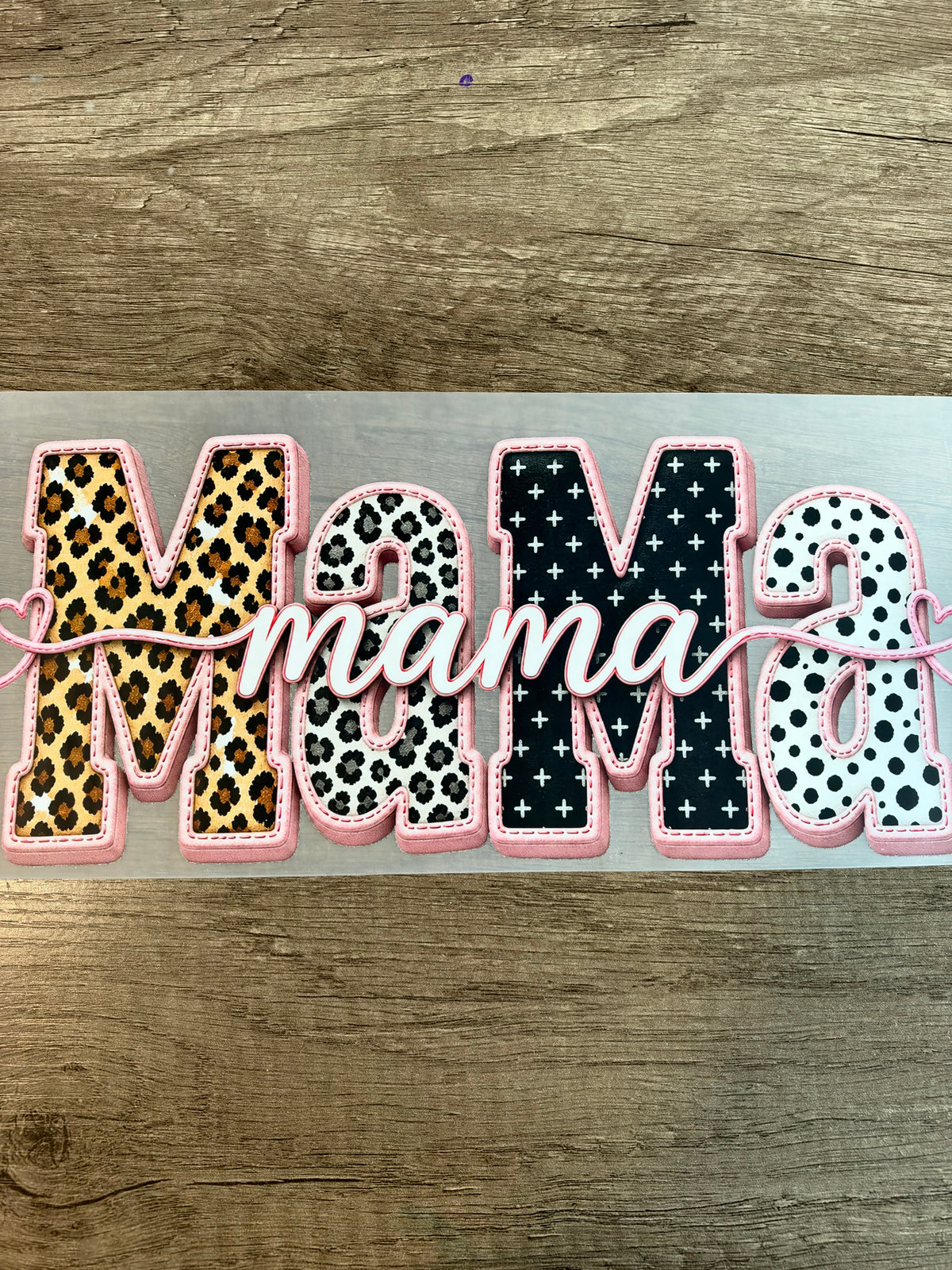 pink outlined mama transfer