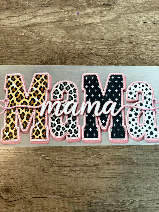 pink outlined mama transfer