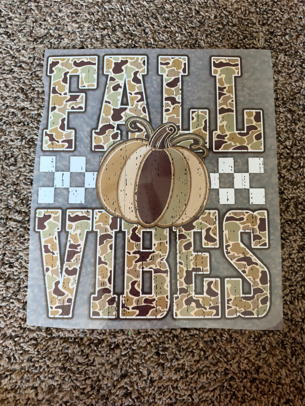 camo fall vibes transfer