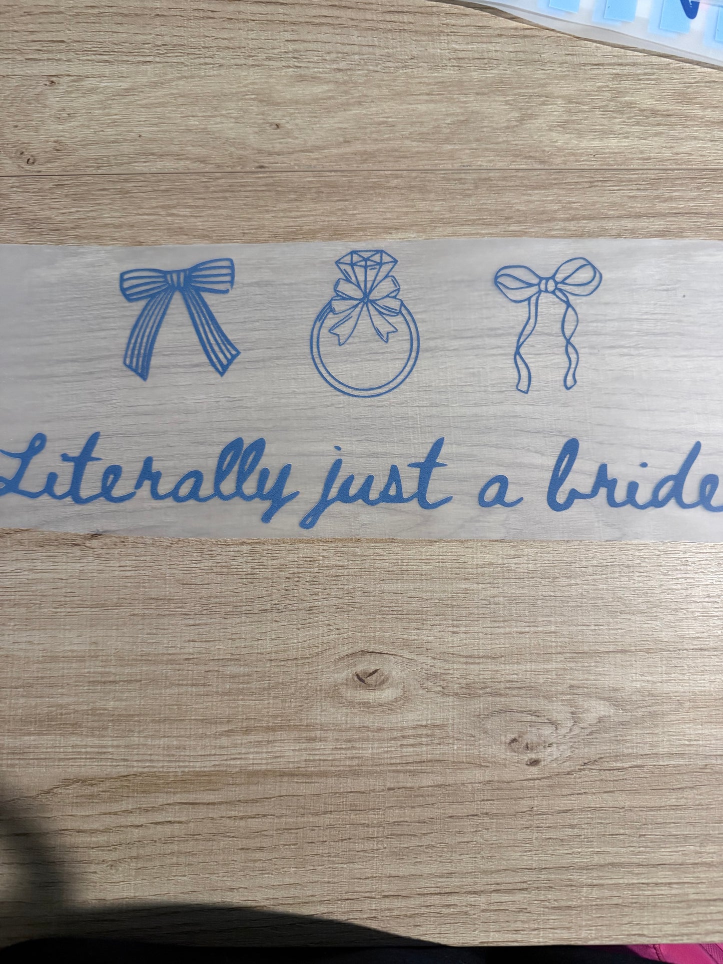literally just a bride transfer