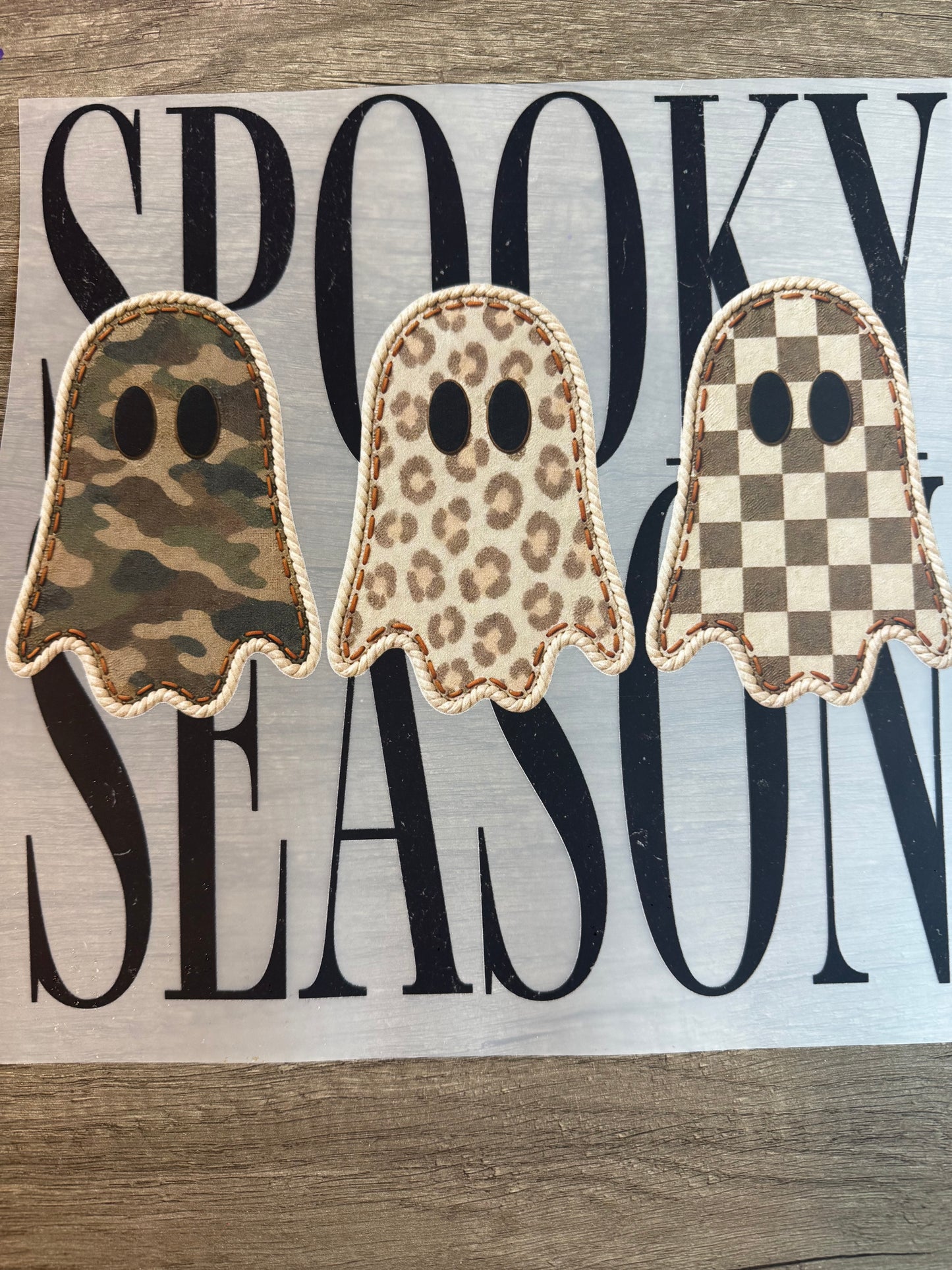 spooky season with ghosts transfer