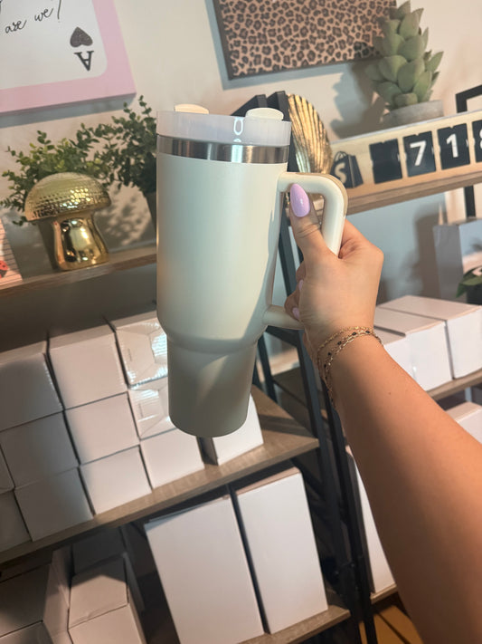 cream 40oz stainless steel cup
