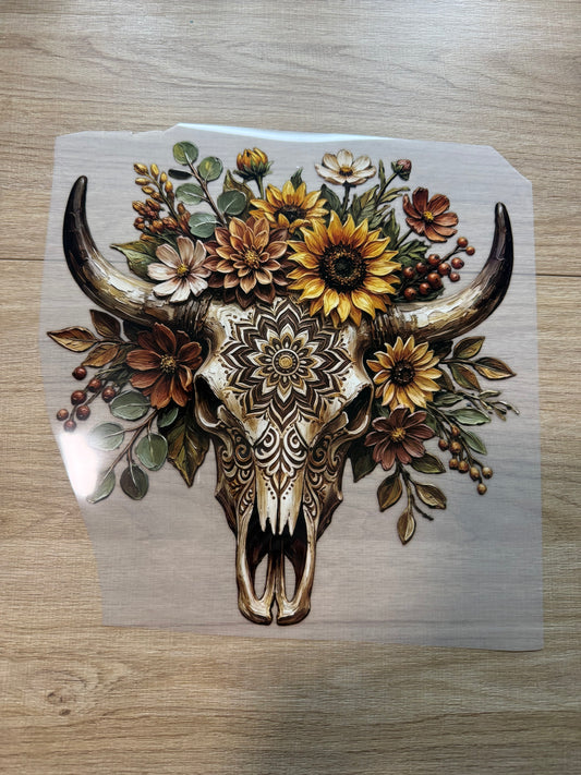 cow skull transfer
