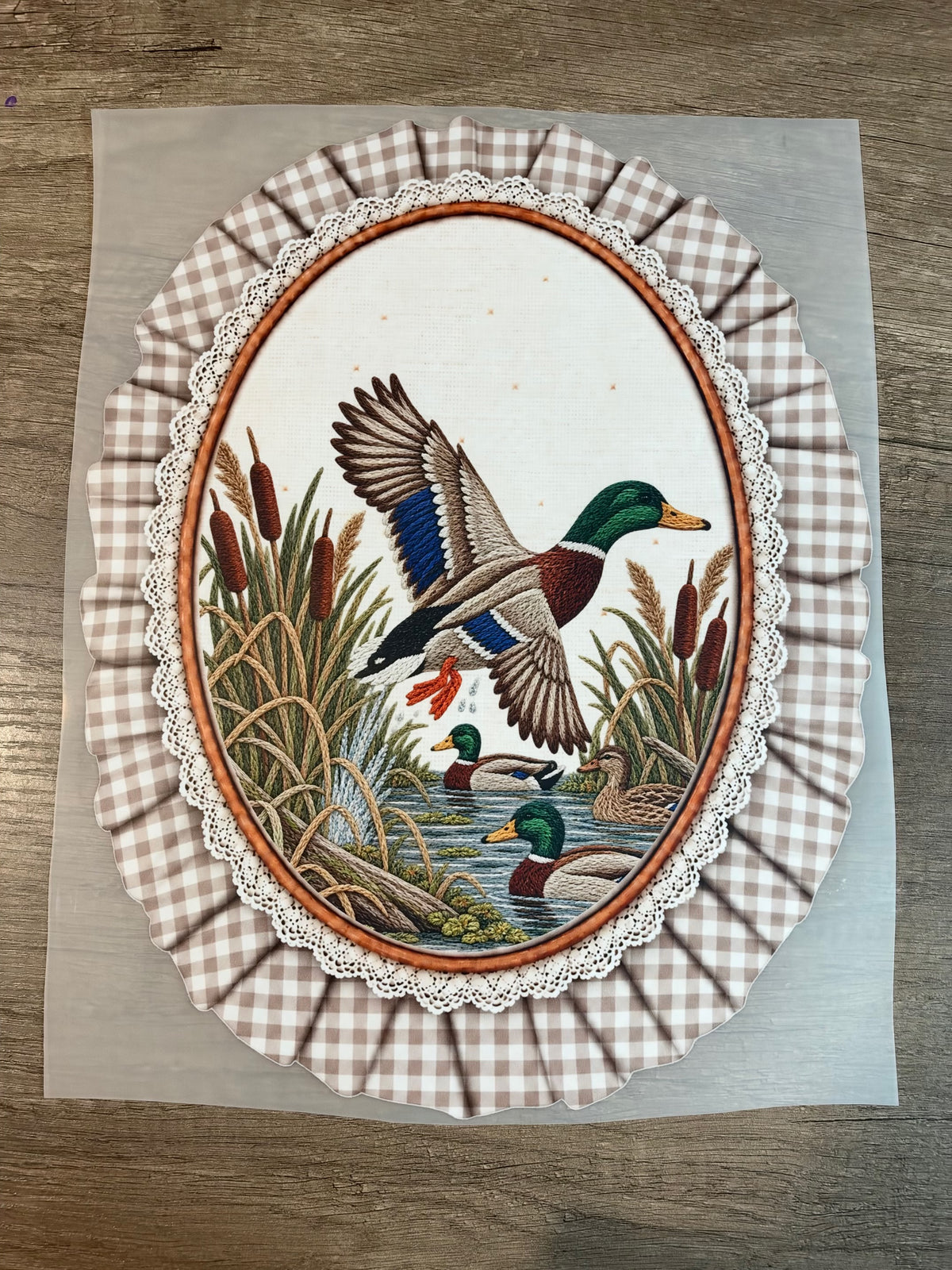 framed geese transfer