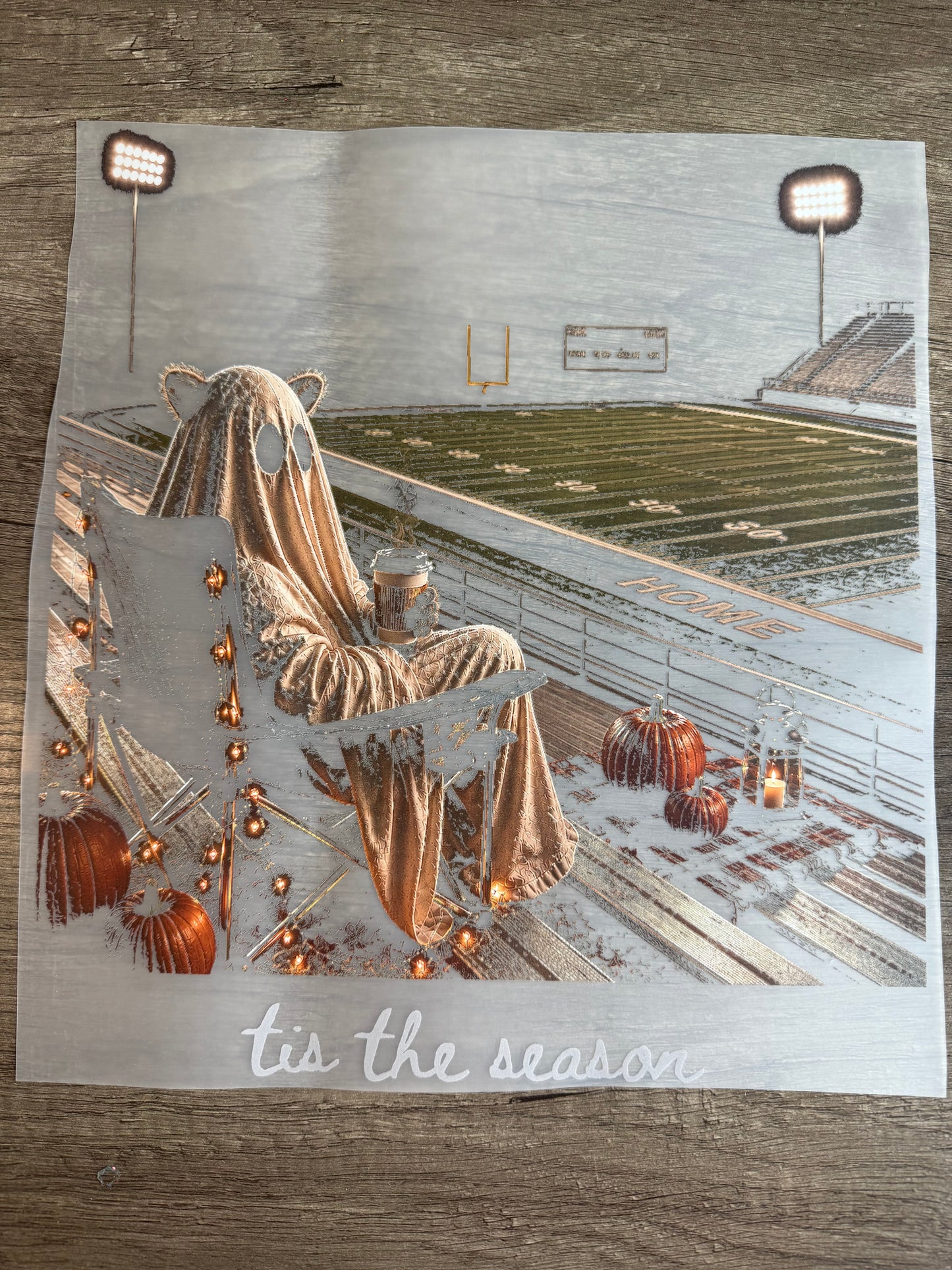 distressed tis the season transfer
