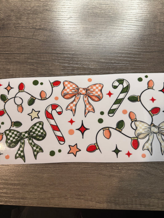 40 oz Christmas Decal