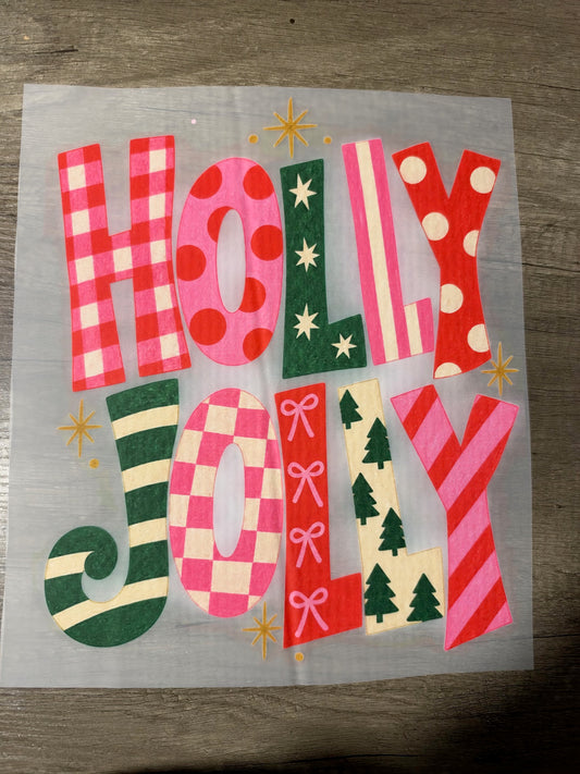 holly jolly transfer