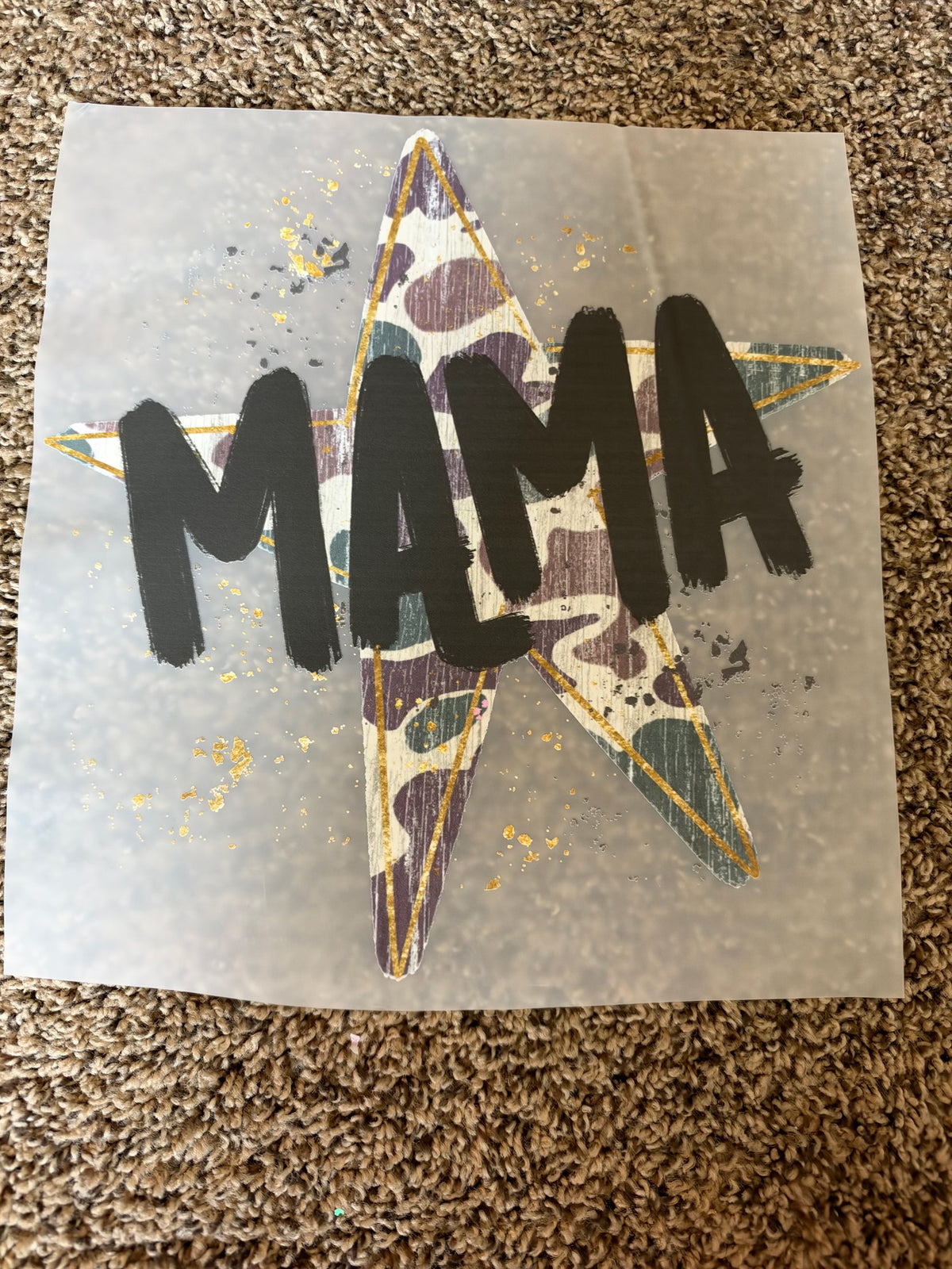 camo star mama transfer