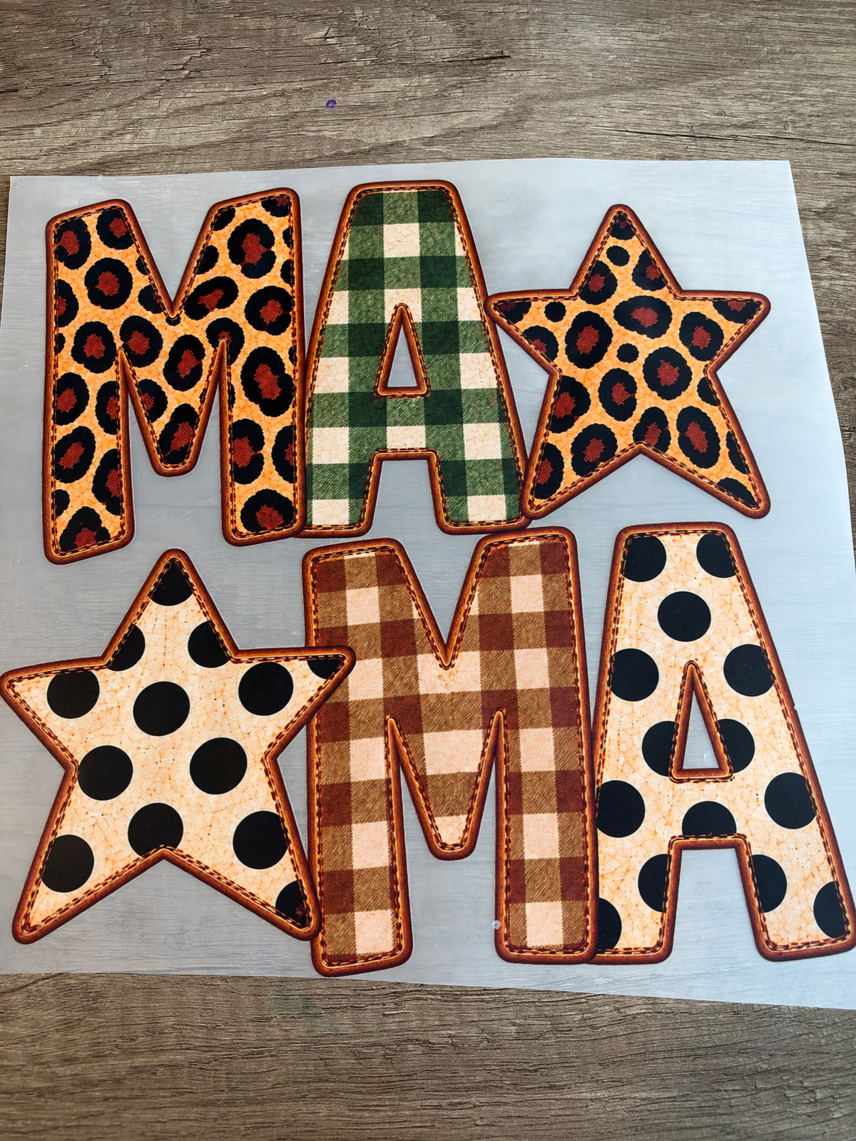 patterned mama transfer