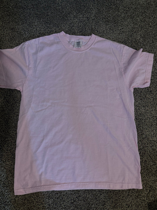 light pink comfort colors t-shirt
