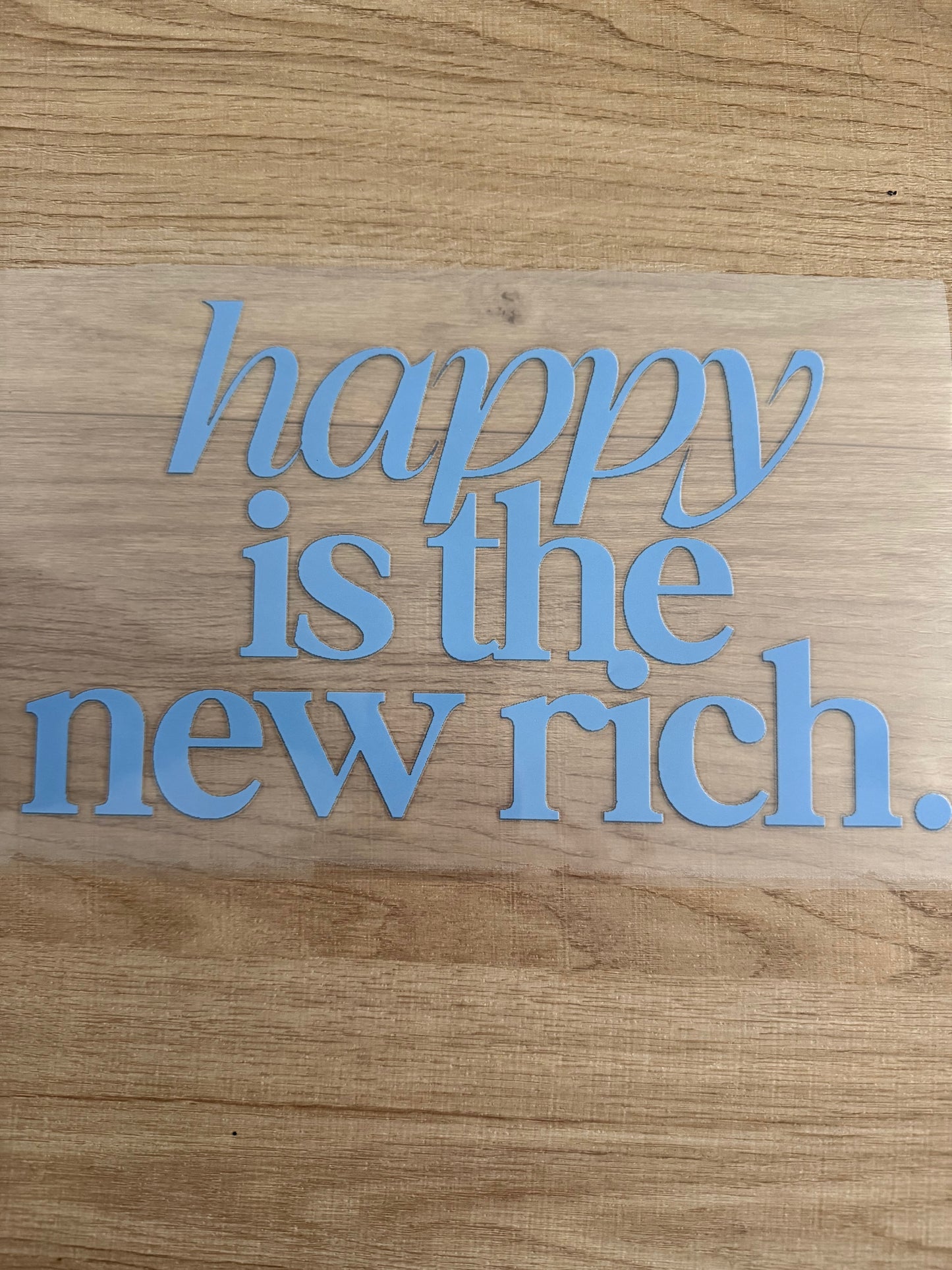 happy is the new rich transfer
