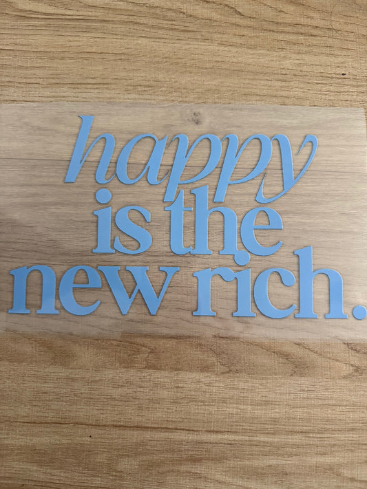 happy is the new rich transfer