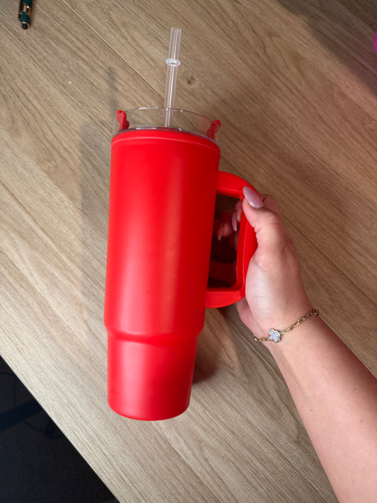 Acrylic red tumbler