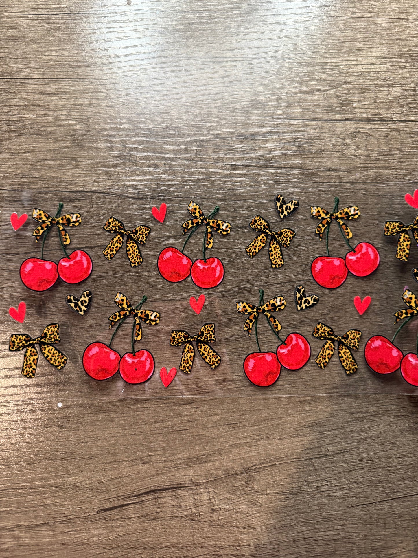 cherry cheetah decal
