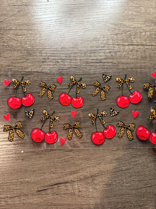cherry cheetah decal