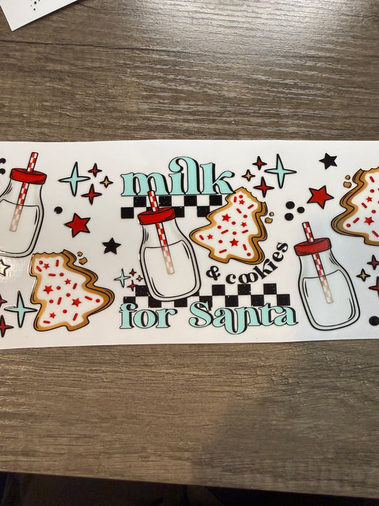 santa’s milk decal