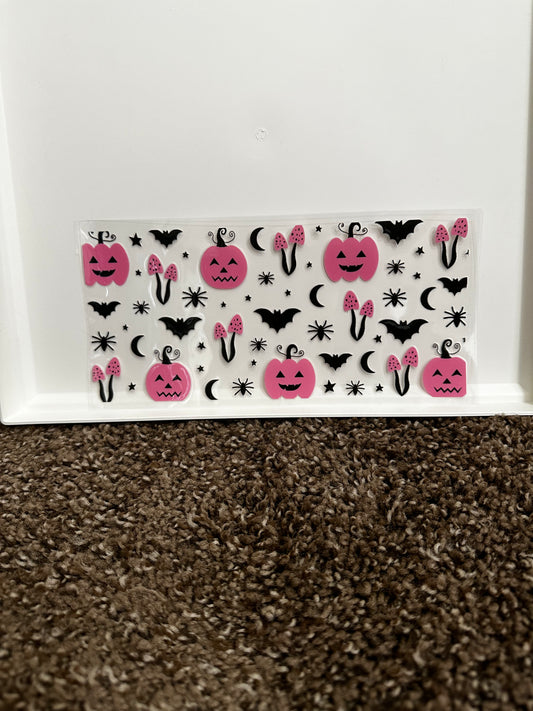 Pumpkin and mushroom decal